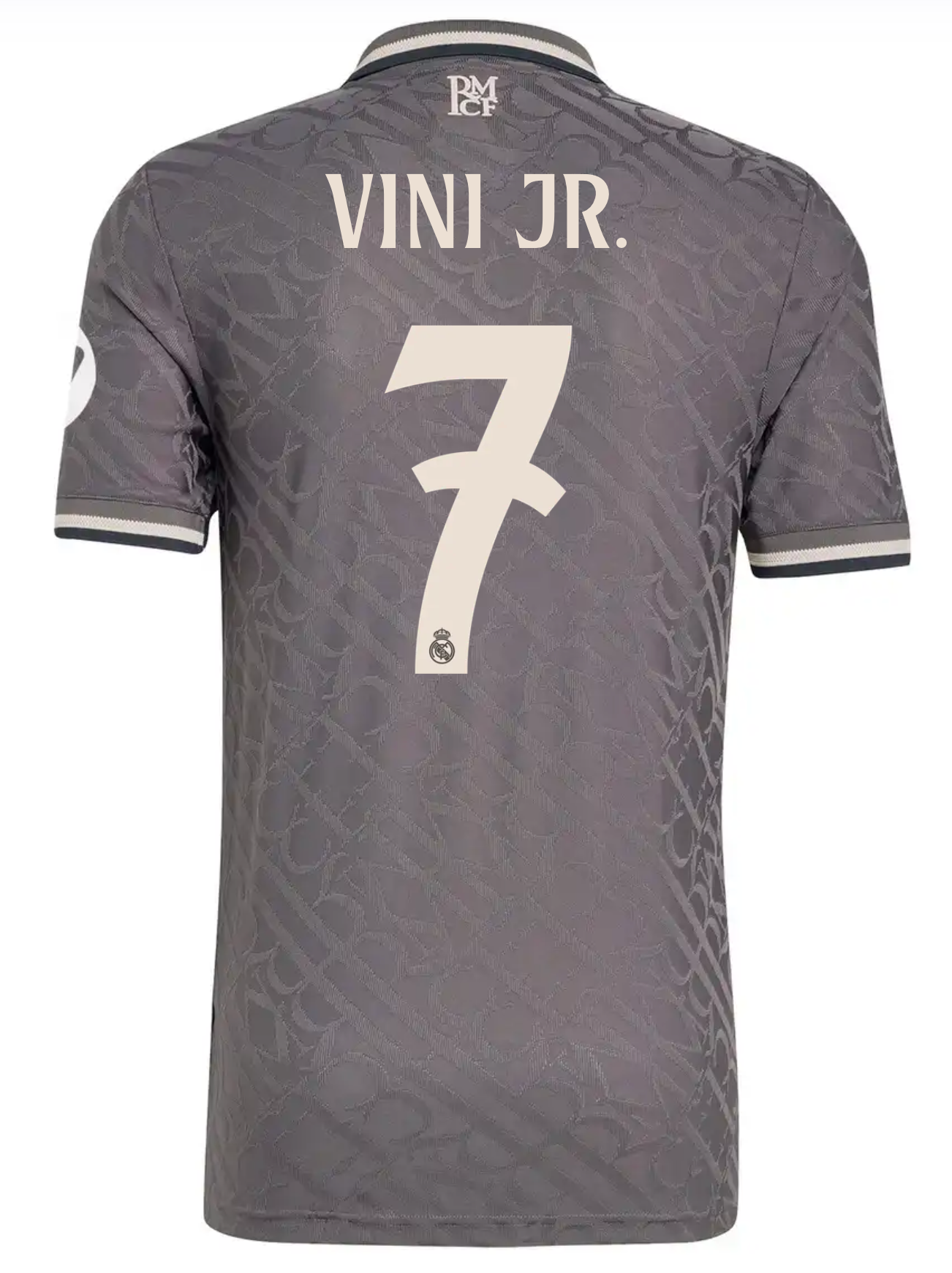 Camiseta VINI JR #7 Hombre Tercera Equipación Gris 24/25