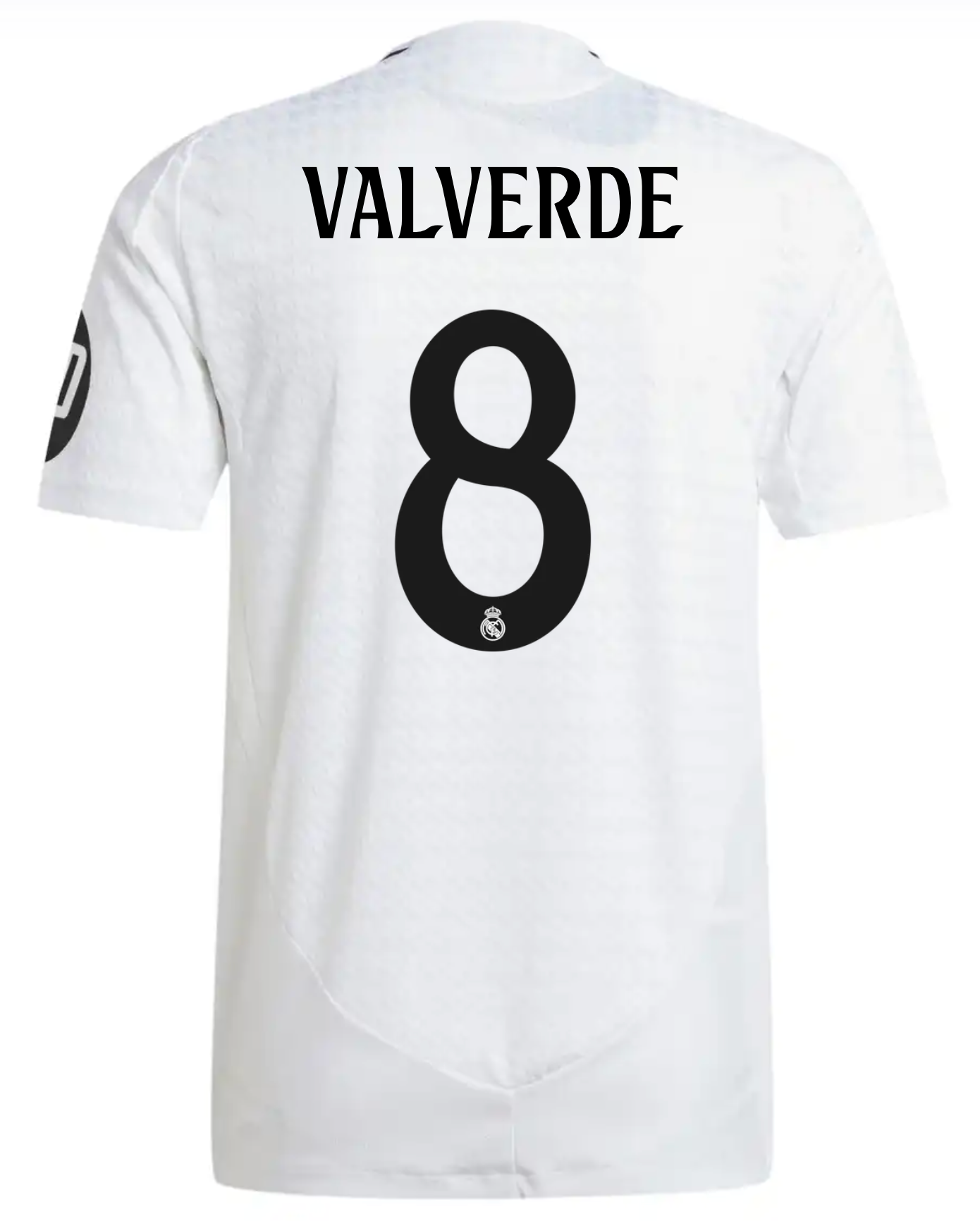 Camiseta VALVERDE #8 Hombre Primera Equipación Blanca 24/25