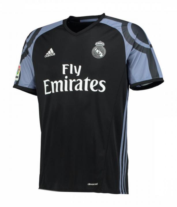 Camiseta Retro Hombre Tercera Equipación Negro 16/17