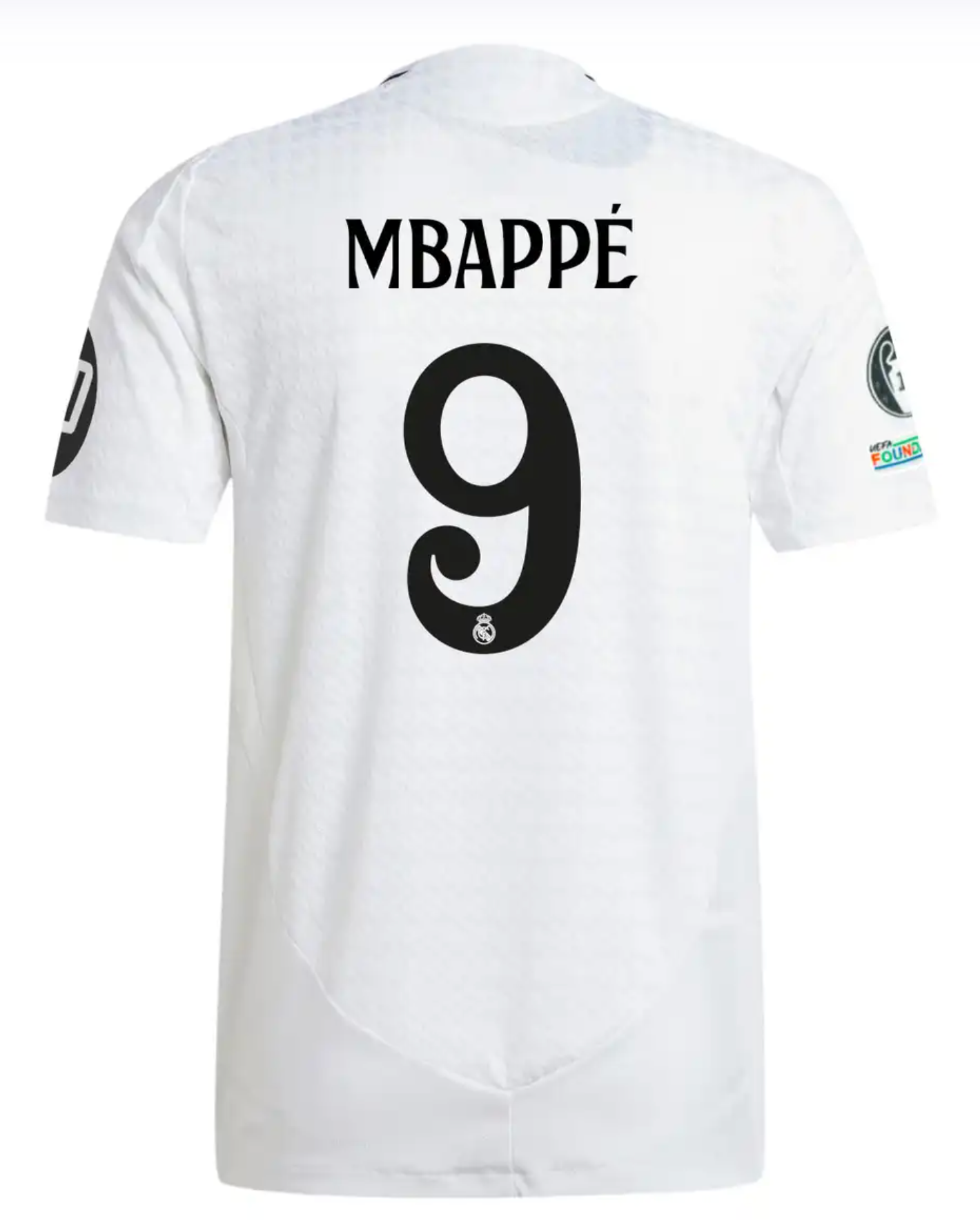 Camiseta Authentic MBAPPÉ #9 Hombre Primera Equipación Blanca 24/25