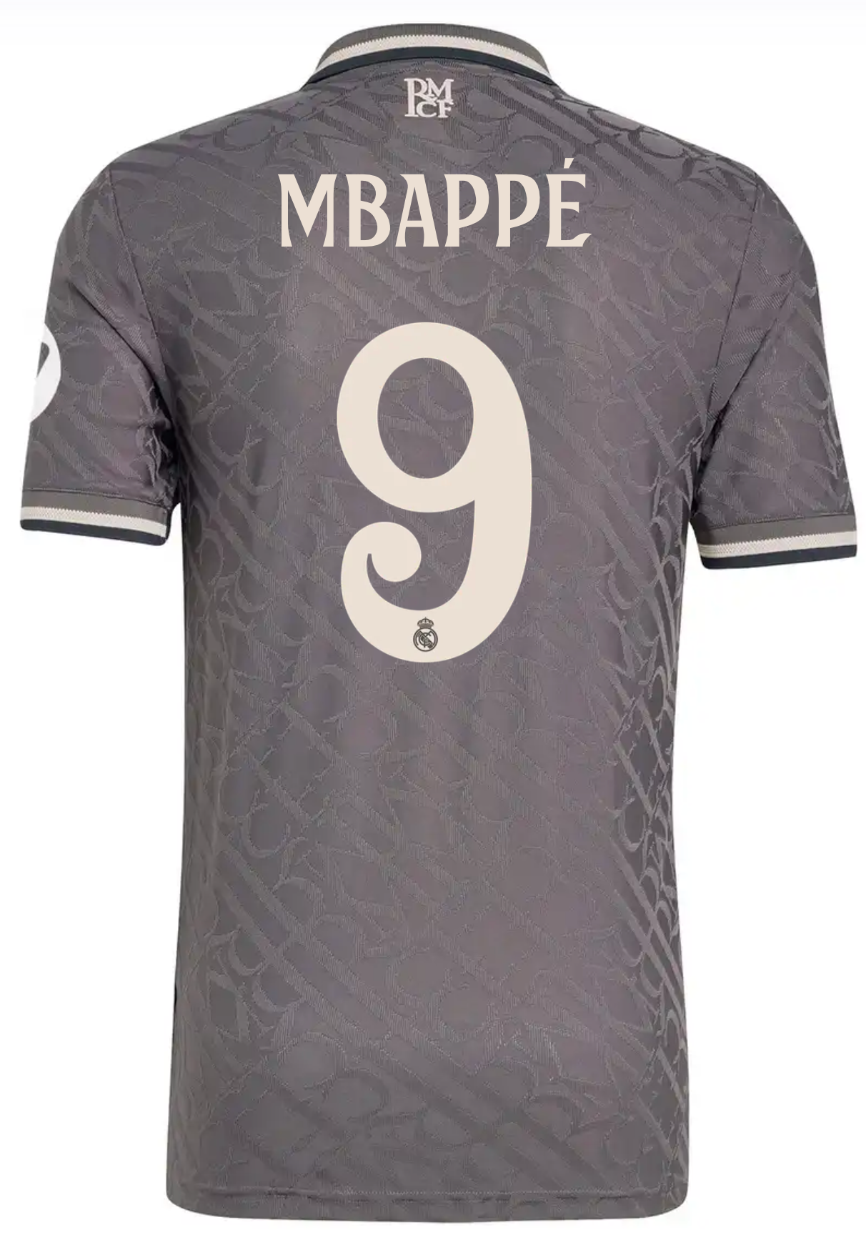 Camiseta Authentic MBAPPÉ #9 Hombre Tercera Equipación Gris 24/25
