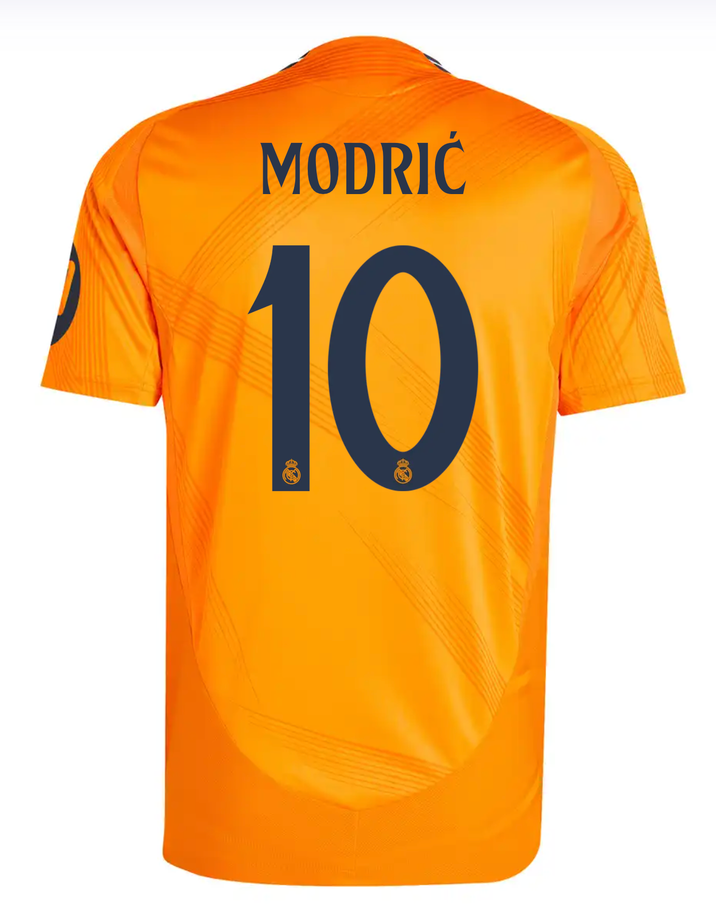 Camiseta Authentic MODRIĆ #10 Hombre Segunda Equipación Naranja 24/25