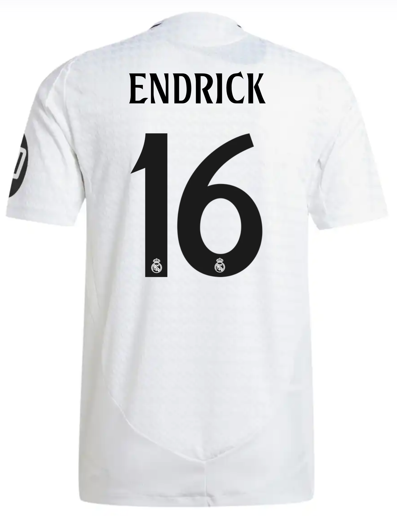 Camiseta Authentic ENDRICK #16 Hombre Primera Equipación Blanca 24/25