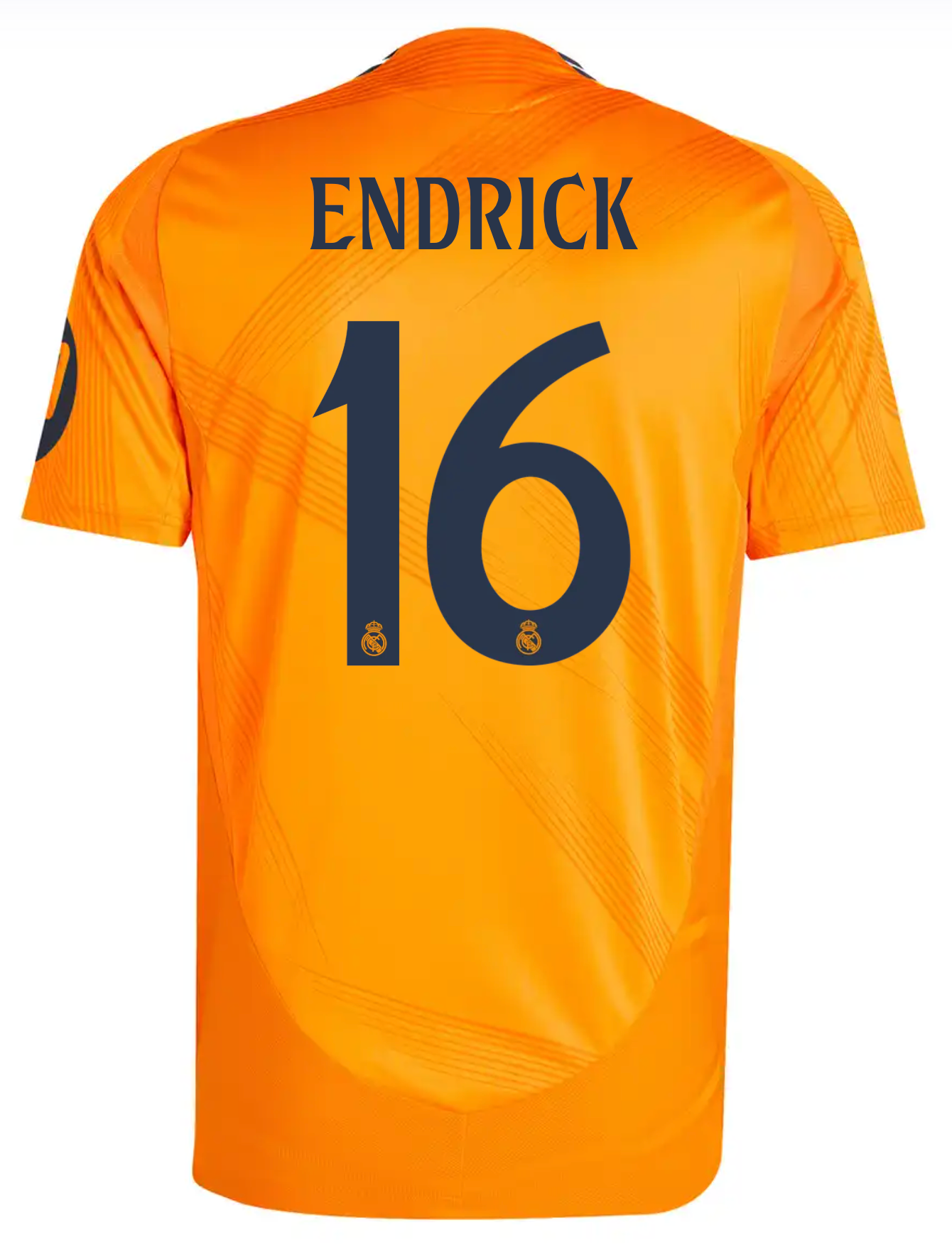 Camiseta Authentic ENDRICK #16 Hombre Segunda Equipación Naranja 24/25