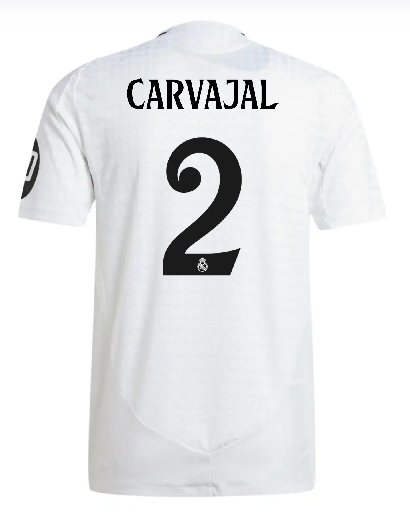 Camiseta Authentic CARVAJAL #2 Hombre Primera Equipación Blanca 24/25