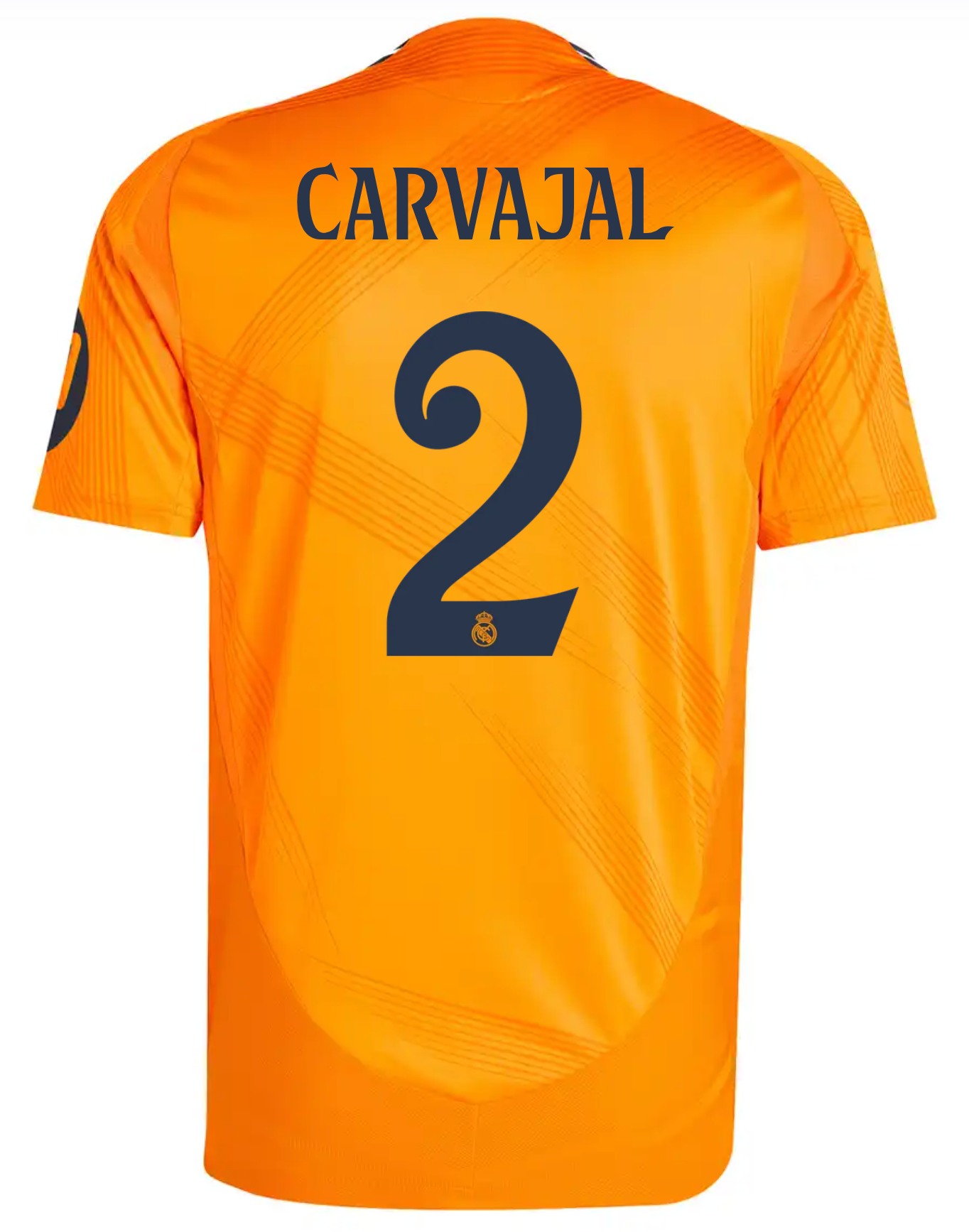 Camiseta Authentic CARVAJAL #2 Hombre Segunda Equipación Naranja 24/25