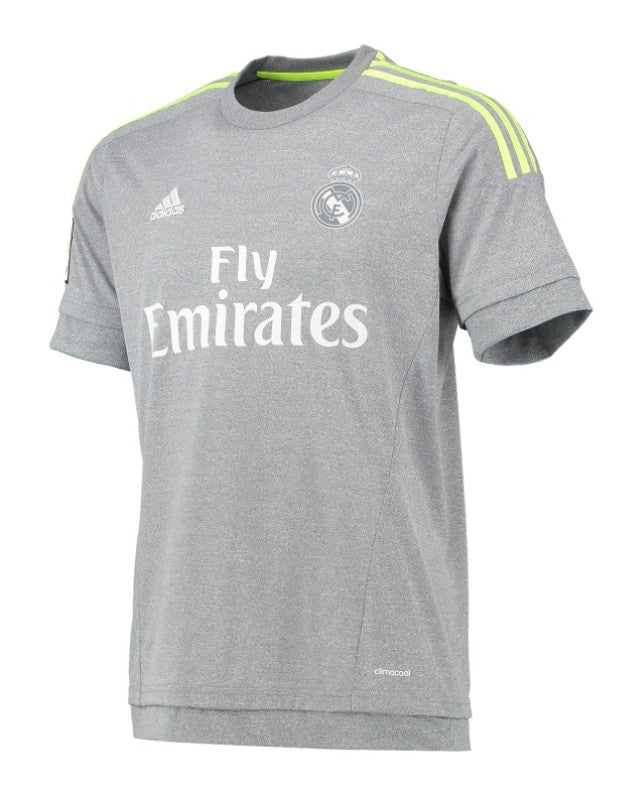 Camiseta Retro Hombre Segunda Equipación Gris 15/16