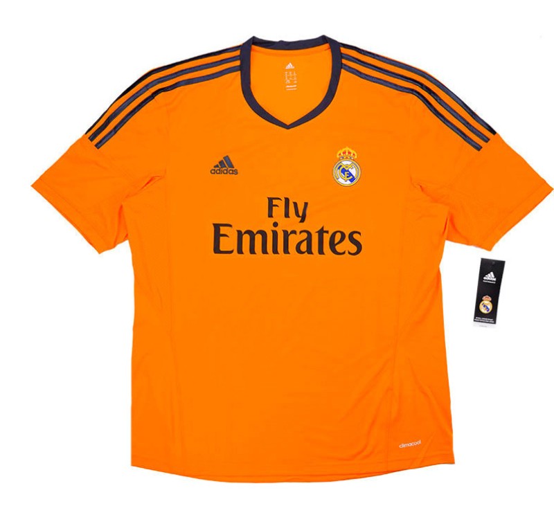 Camiseta Retro Hombre Tercera Equipación Naranja 13/14