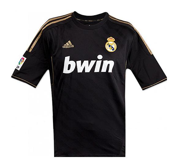 Camiseta Retro Hombre Segunda Equipación Negro 11/12