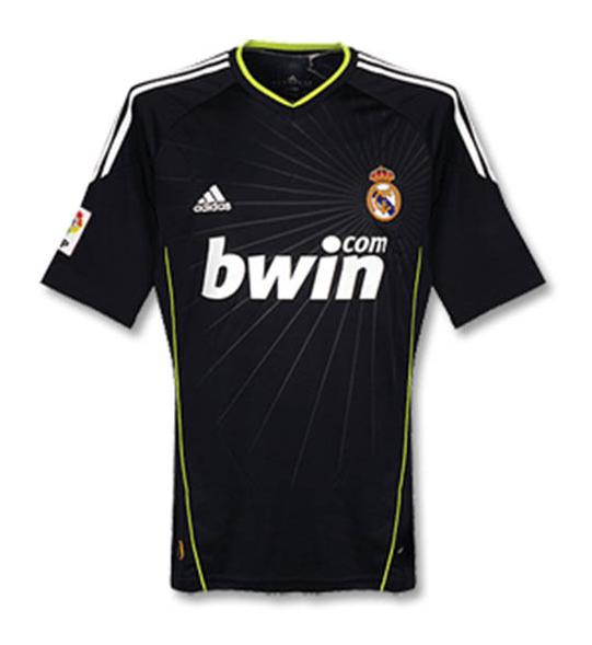Camiseta Retro Hombre Segunda Equipación Negro 10/11