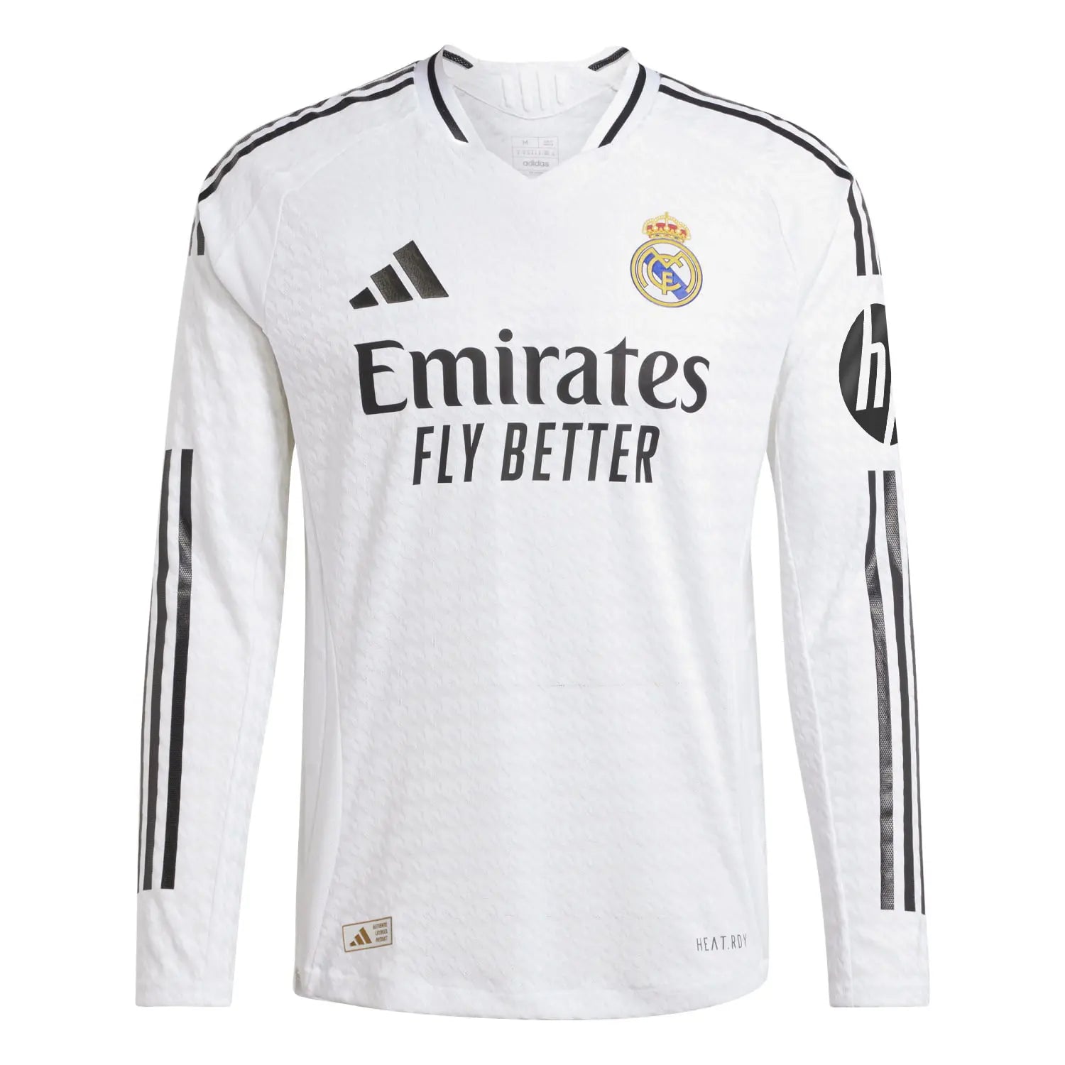 Camiseta Authentic Manga Larga Hombre Primera Equipación Blanca 24/25